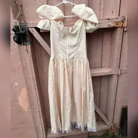 Vintage Gunne Sax Jessica Mclintock Cottage Core Dress NEW - Picture 6 of 6